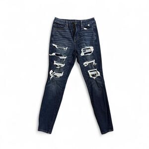 American-eagle Women's Navy and Blue Jeans